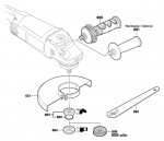 Bosch 3 601 H56 1P2 Gws 26-230 Jh Angle Grinder 230 V / Eu Spare Parts